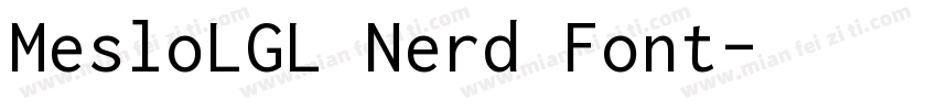 MesloLGL Nerd Font字体转换